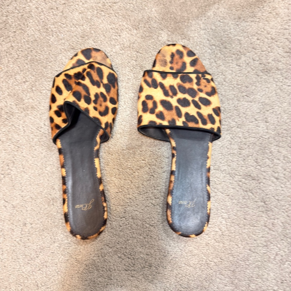 J. Crew Leopard Print Mules